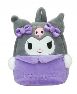 Rozkošný Mäkký Batoh Kuromi v štýle kawaii - must-have pre fanúšikov Sanrio